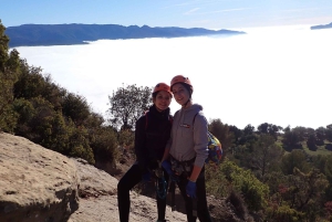Barcelona, Spanien Via Ferrata Baumes Corcades i Centelles