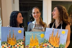 Barcelona: ¡Vino y arte! Vino ilimitado y artistas locales