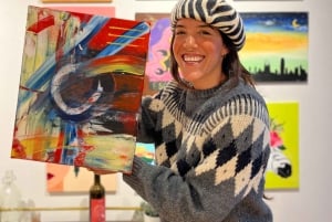 Barcelona: ¡Vino y arte! Vino ilimitado y artistas locales