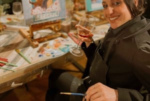 Barcelona: ¡Vino y arte! Vino ilimitado y artistas locales