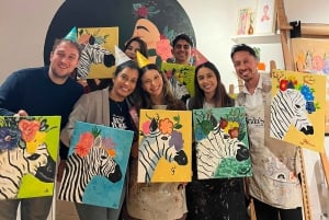 Barcelona: ¡Vino y arte! Vino ilimitado y artistas locales