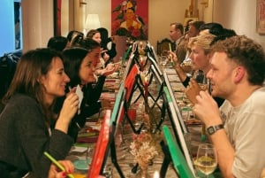 Barcelona: ¡Vino y arte! Vino ilimitado y artistas locales