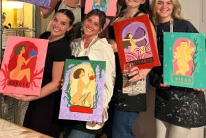 Barcelona: ¡Vino y arte! Vino ilimitado y artistas locales