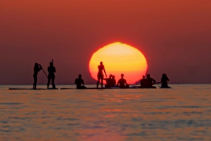 Barcelona: Solopgang på paddleboard med fotos i 4K og morgenmad