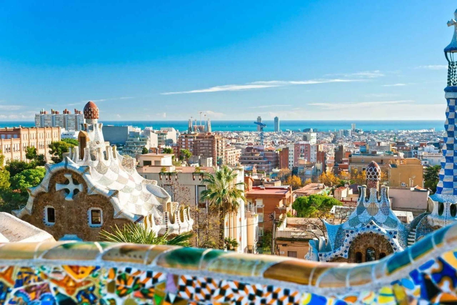 Det bästa av Barcelona: Sagrada Familia & Park Guell med upphämtning