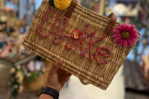 Gestalte und bastle eine Raffia-Tasche in Barcelona