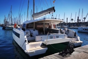 Barcelona: Shared cruise on luxury catamaran Drinks + Snacks