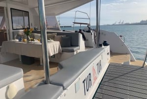 Barcelona: Shared cruise on luxury catamaran Drinks + Snacks