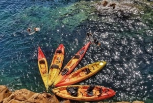Vandring, kajakkpadling og bading i lagunen på Costa Brava