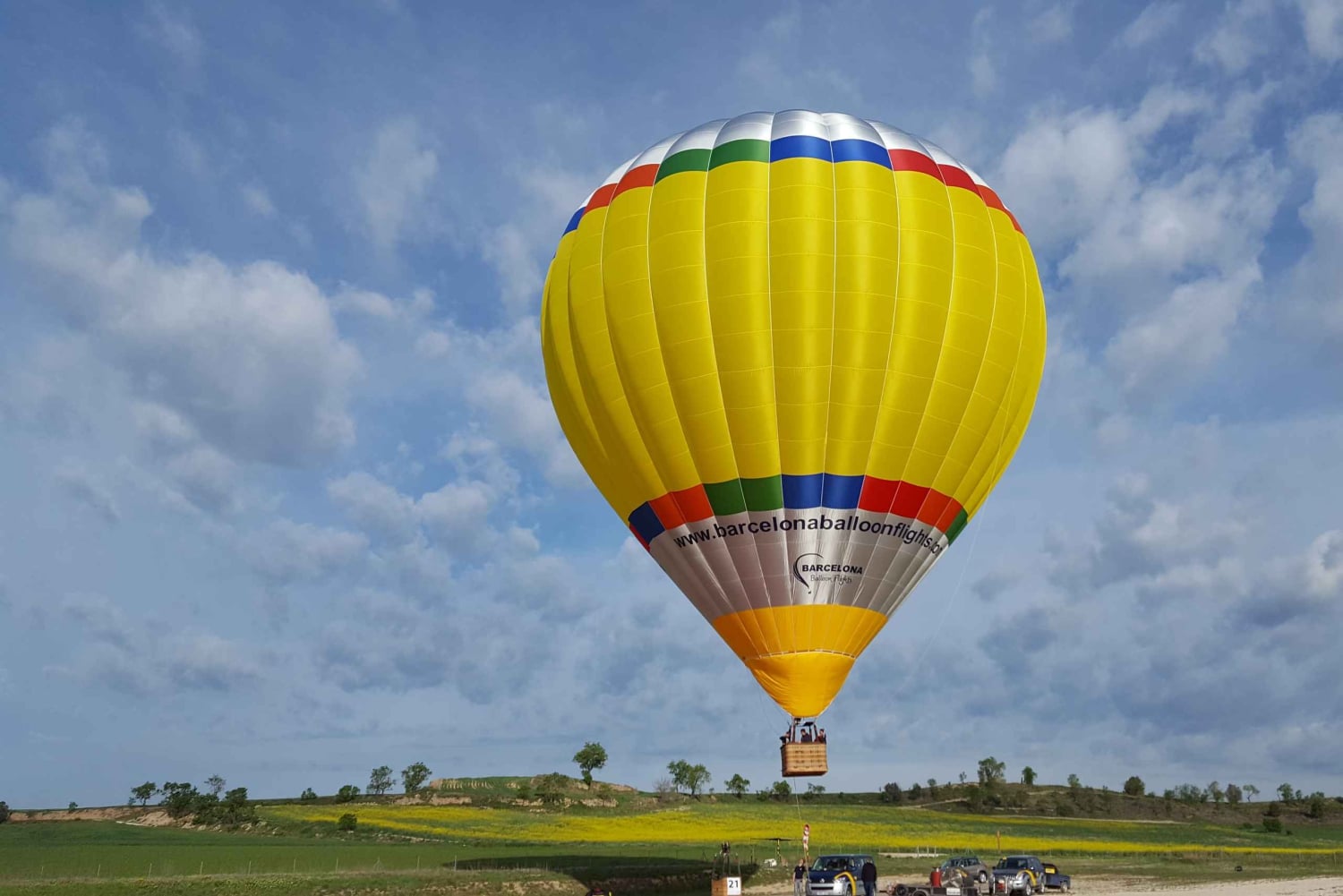 Depuis Barcelone : billet d'une demi-journée pour un vol en montgolfière