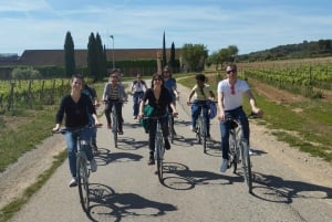 From Sitges: Cycling Tour with Winery visit and Tasting