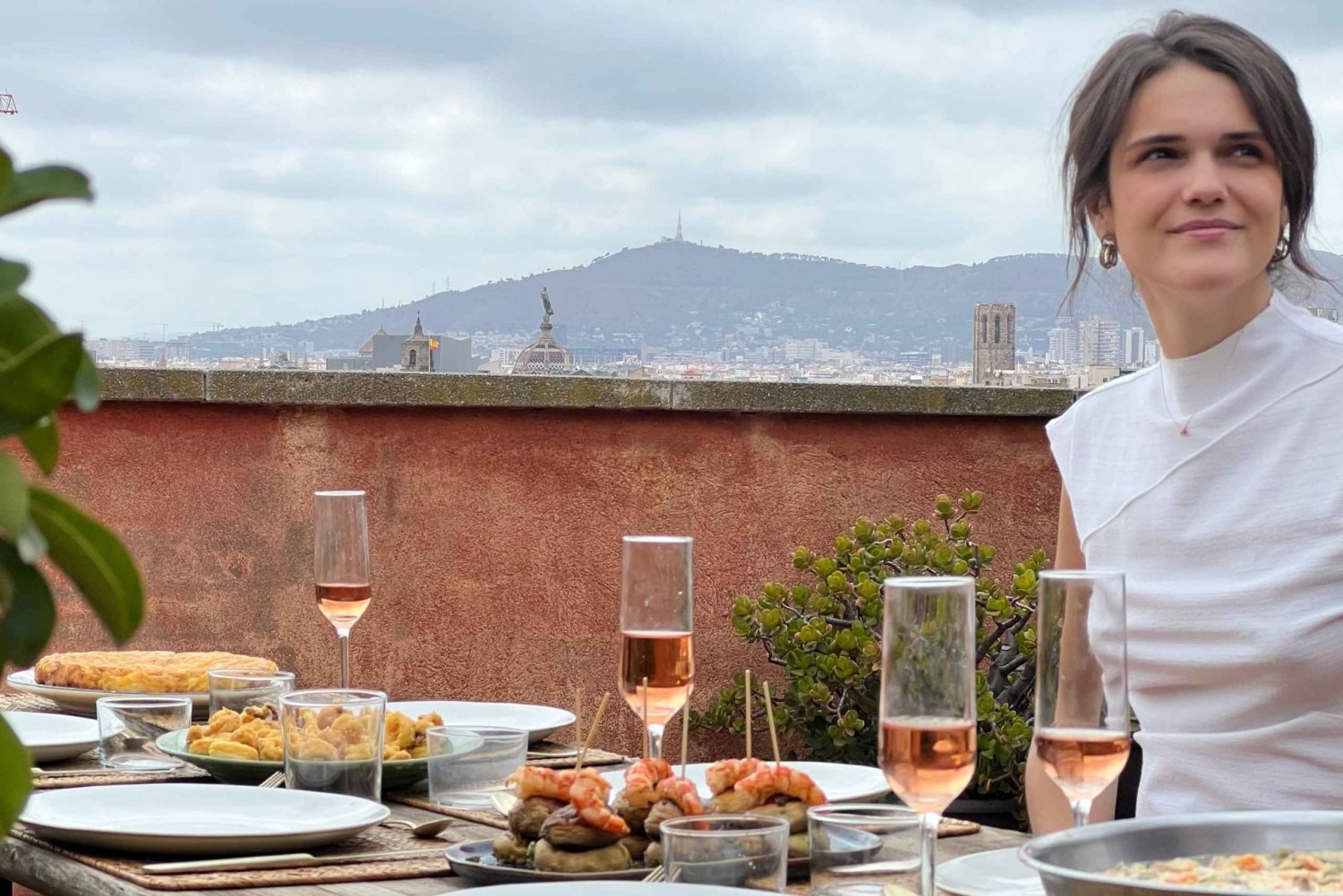 Barcelona: Rooftop Tapas and Sangria class with the Chef