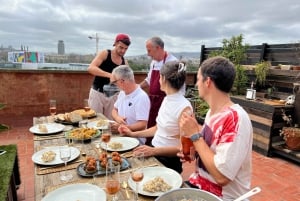 Barcelona: Rooftop Tapas and Sangria class with the Chef