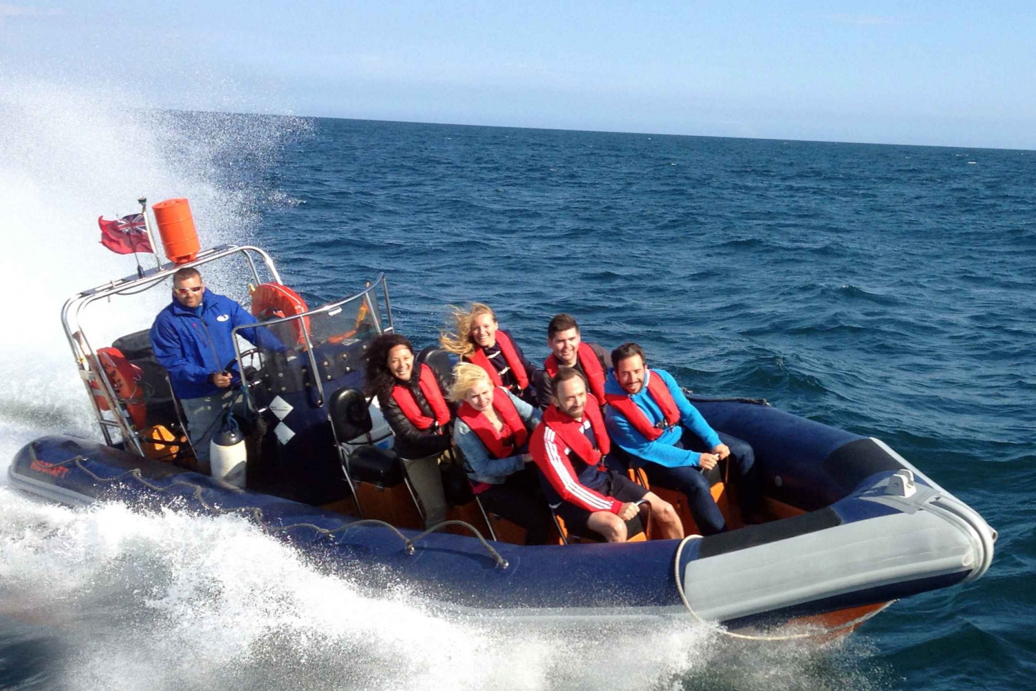 Barcelona: Motorbåttur og sightseeingtur med høyhastighetsbåt