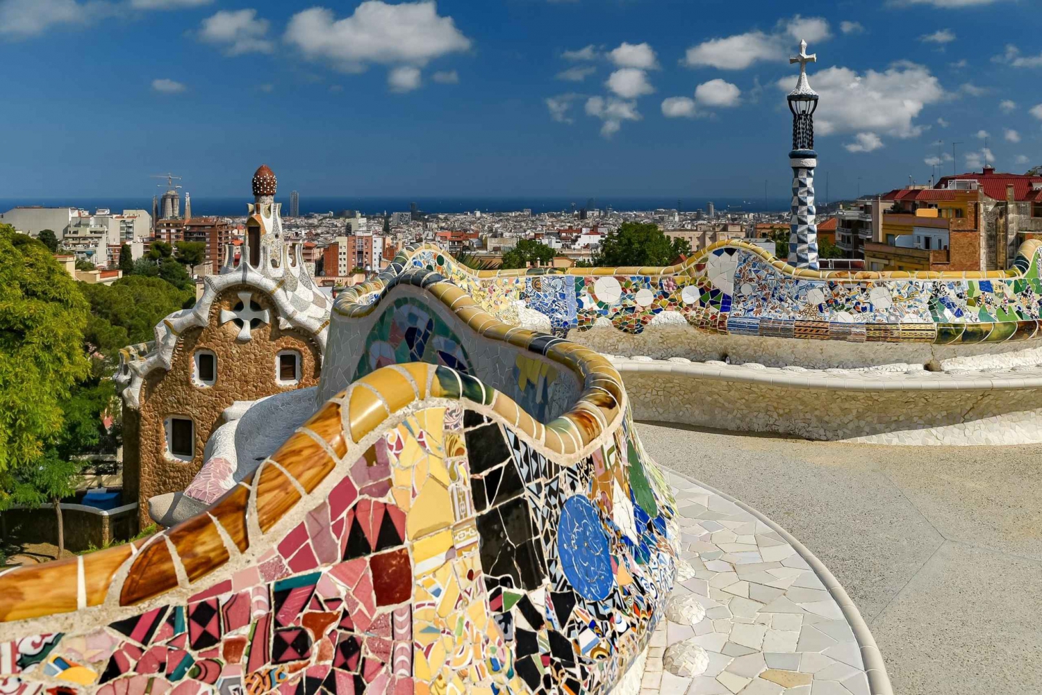 Barcelona: Gaudín Güellin puisto ja Casa Batlló.
