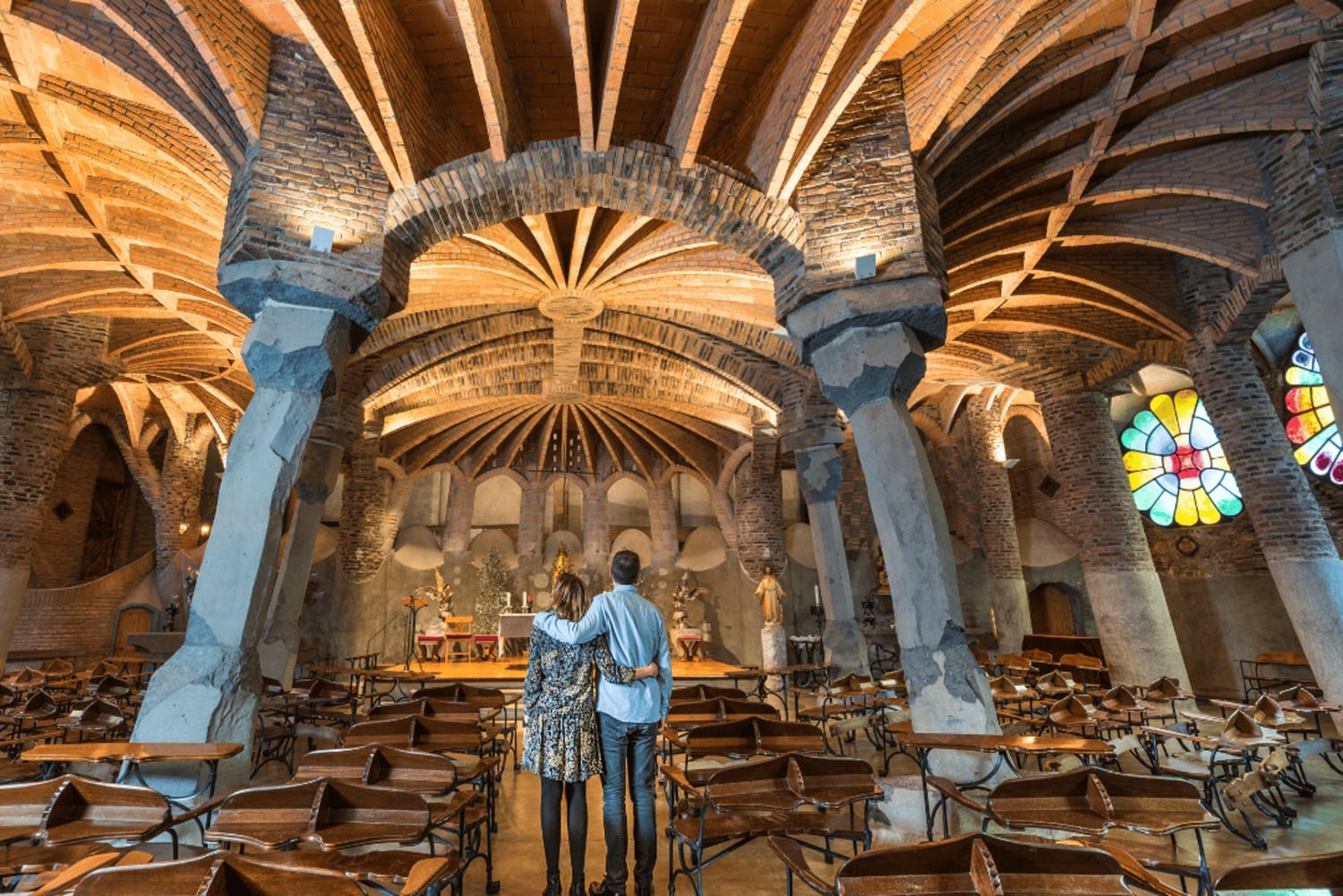 Gaudis Krypta in der Colonia Güell mit Audioguide