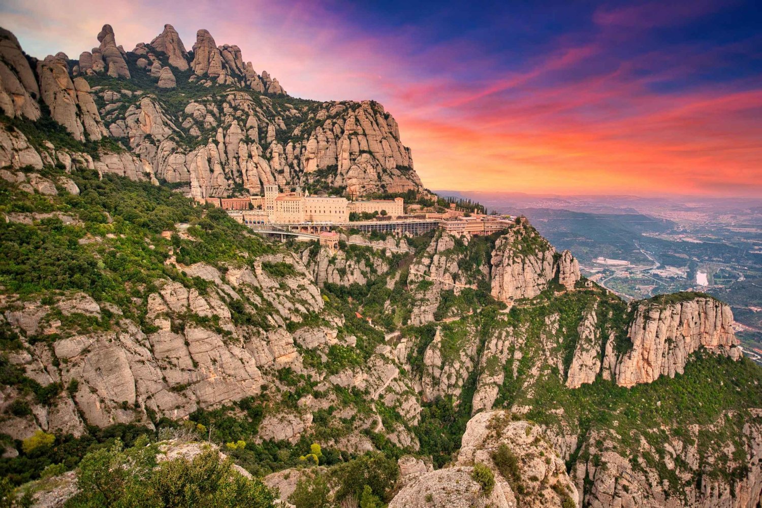 Montserrat naturpark og kloster – komplett tur med bil