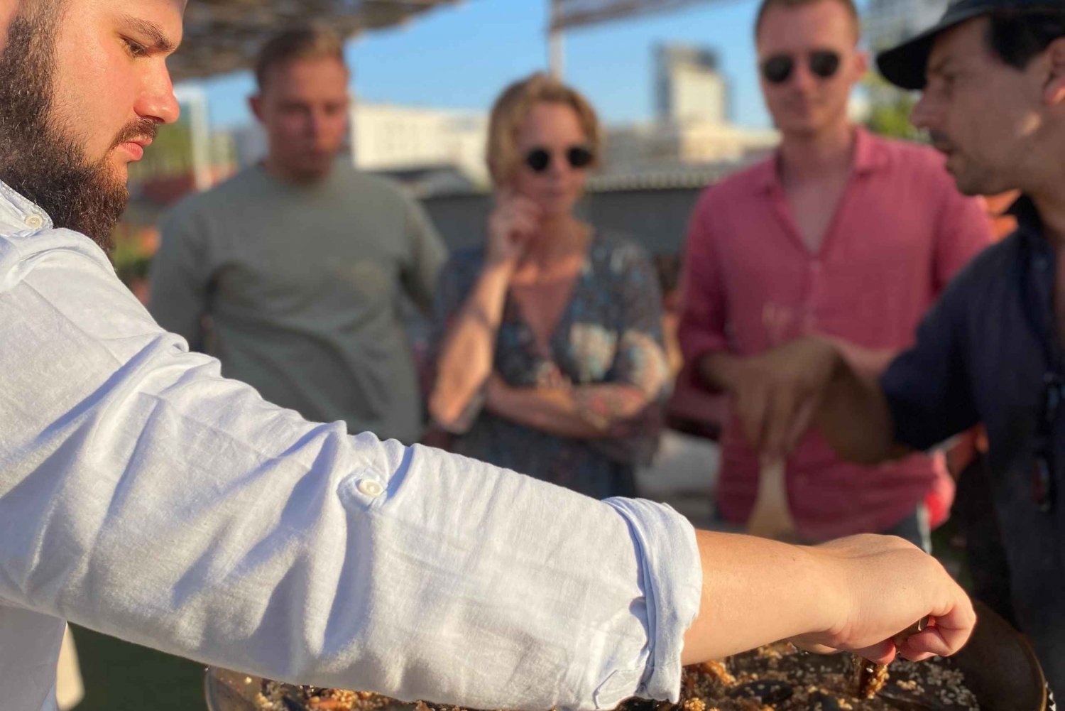 Barcelona: Rooftop Paella Cooking Masterclass