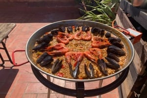 Paella Seafood mestariluokka Kokemus Barcelonassa