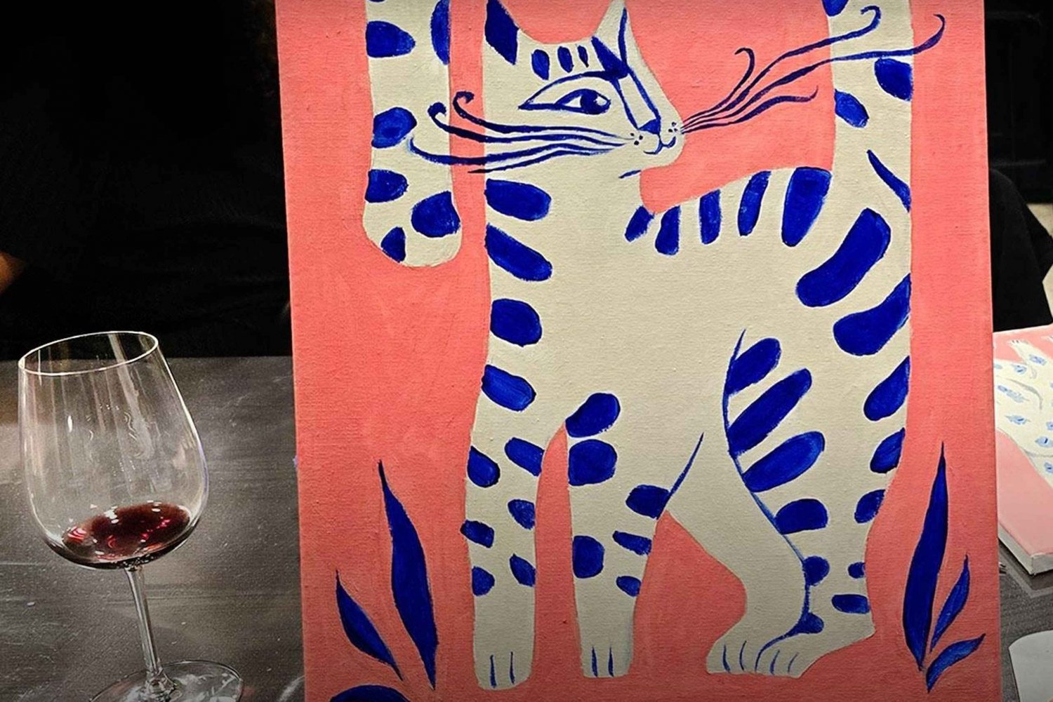 Paint & Wine in Barcelona: art, wine, and music in a unique atmosphere
