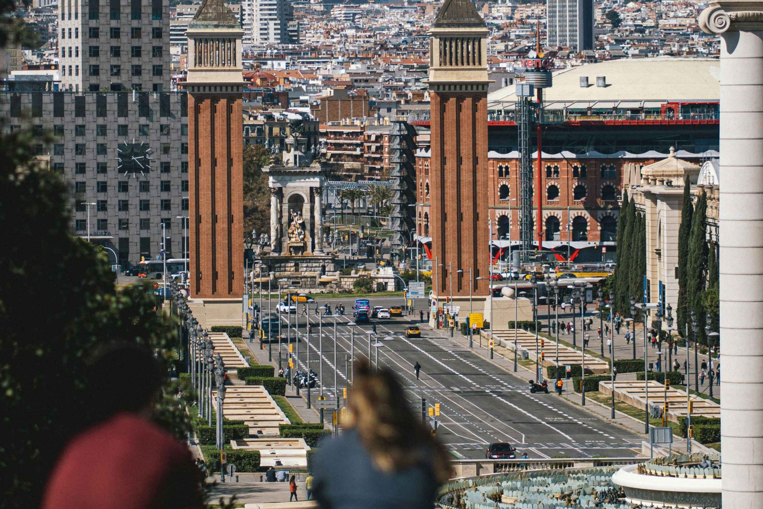 Panorama von Barcelona: Montjuïc, Seilbahn und Strand