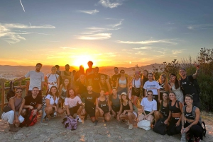 Panorama von Barcelona: Montjuïc, Seilbahn und Strand