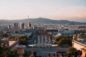 Panorama von Barcelona: Montjuïc, Seilbahn und Strand
