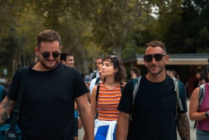 Panorama von Barcelona: Montjuïc, Seilbahn und Strand