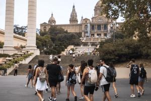 Panorama von Barcelona: Montjuïc, Seilbahn und Strand