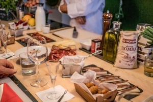 Cours de cuisine Paella Premium, avec Tapas et visite du marché