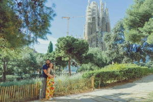 Romantisk fotoshoot for par i Barcelona