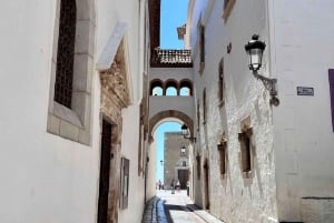 Sitges: Zeilboottocht + wandeltour en wijnkeldertour