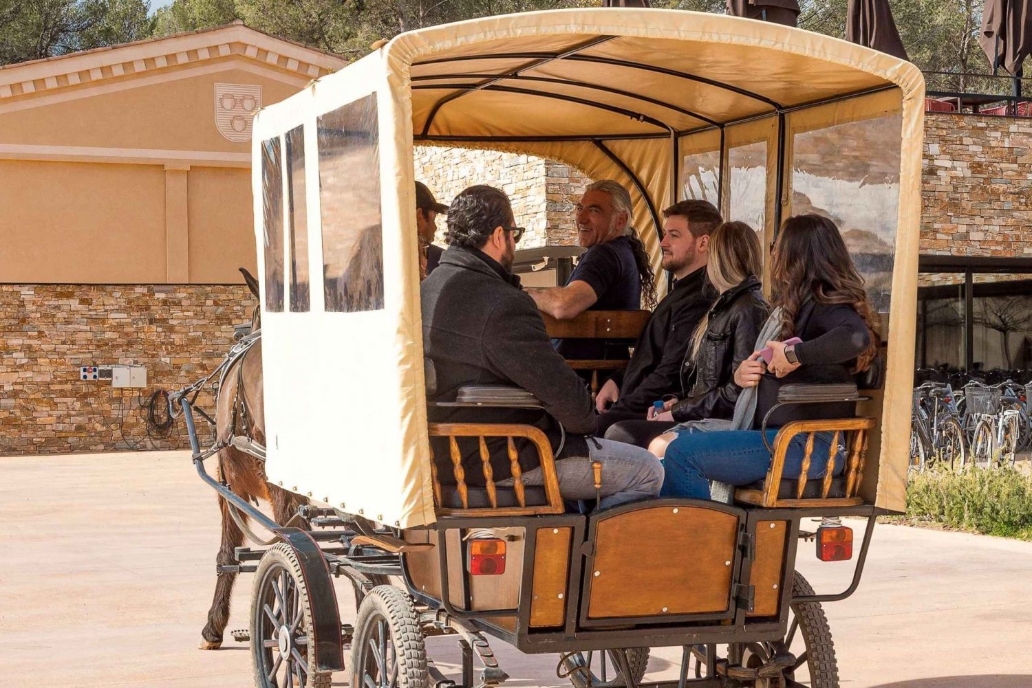 From Barcelona: Montserrat Abby, Winery, and Carriage Tour