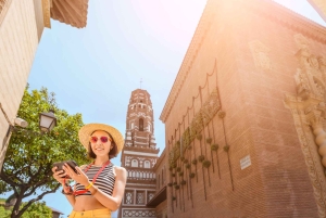 Spring køen over Poble Espanyol Barcelona spansk landsbytur