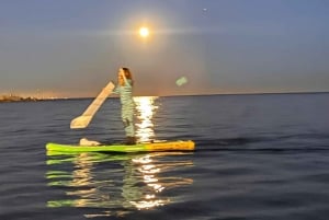 Tramonto+paddle surf con musica+foto&video Barceloneta+snack