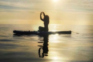 Solnedgang+paddle surf med musik+fotos&videoer Barceloneta+snack