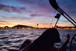 Barcellona: Crociera al tramonto con spuntini e bevande