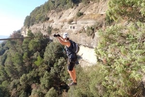 Barcelona: Via Ferrata Baumes Corcades in Centelles