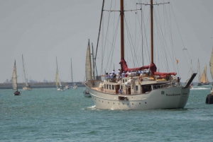 Barcelona: Dj Skyline Sailboat Tour with music and Drinks