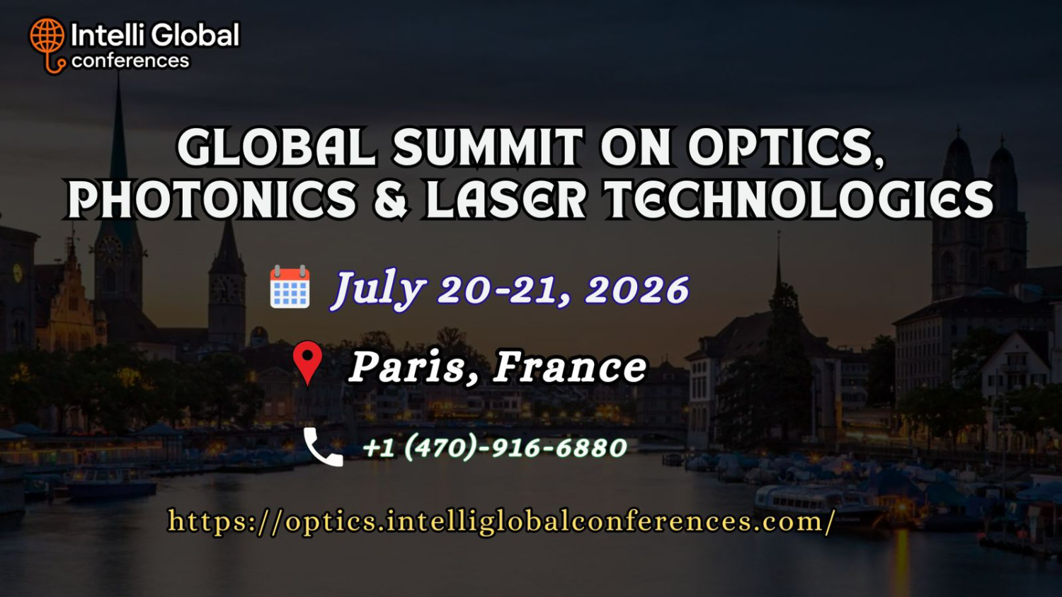 GLOBAL SUMMIT ON OPTICS, PHOTONICS AND LASER TECHNOLOGIES