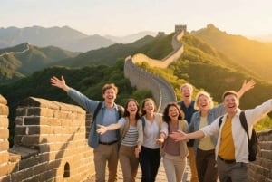 Guidad sightseeing-buss till Mutianyu-muren på eftermiddagen