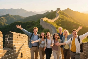 Tour panoramico guidato in autobus nel pomeriggio alla Grande Muraglia di Mutianyu