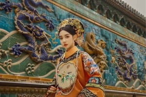 Peking: Traditionell kinesisk kostymförvandling och fotografering