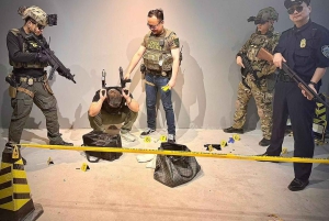 Pequim: Batalha de pistolas de água em recinto fechado com jogadores locais