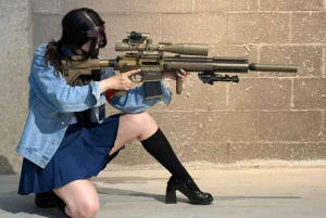 Pequim: Batalha de pistolas de água em recinto fechado com jogadores locais