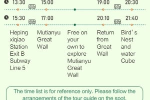 Peking: Mutianyu-muurikierrokset lipulla ja buffet-lounaalla