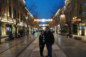 Omvisning til fots i Beijing om kvelden