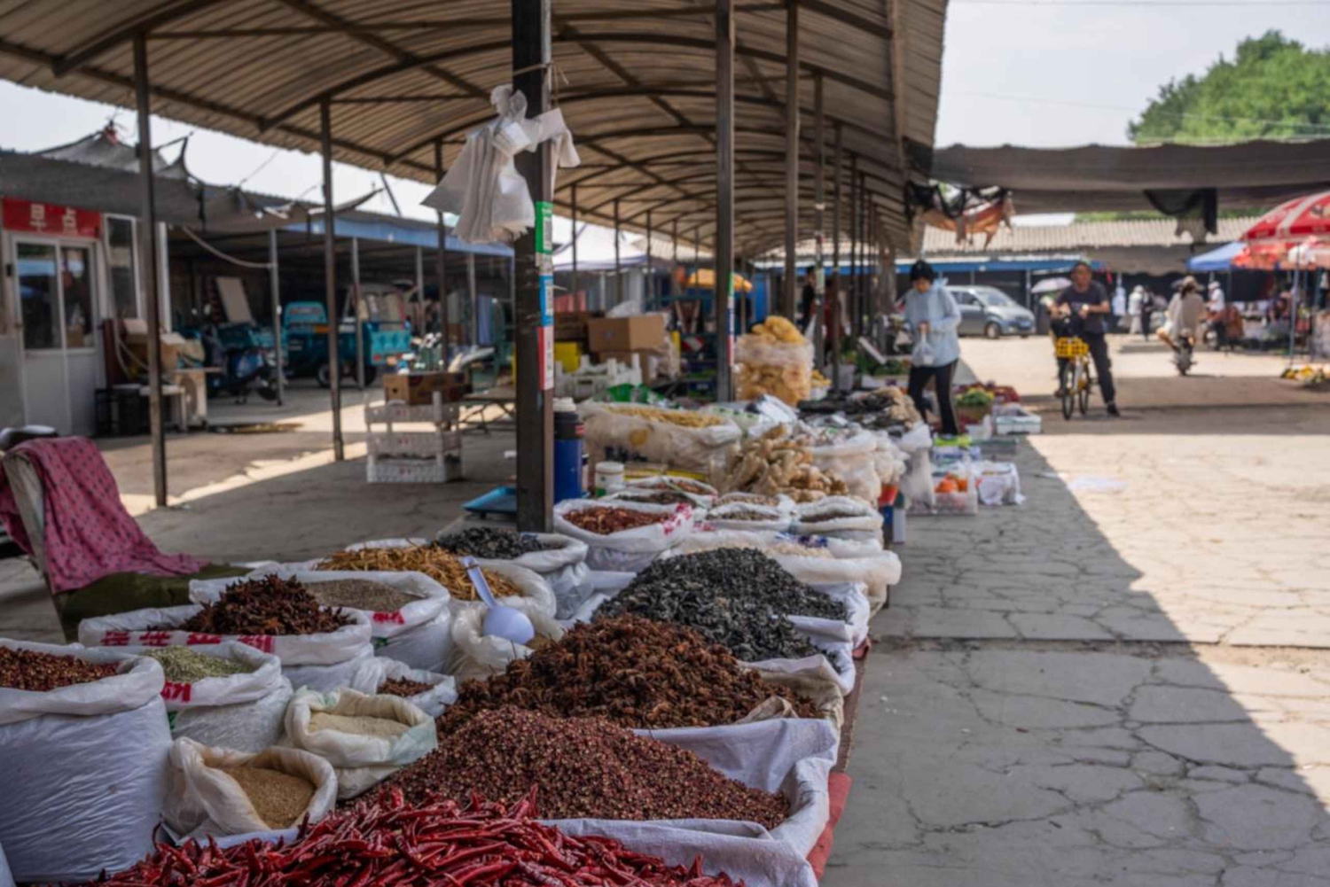 Peking: Vegaaninen kotiruokakokemus ja paikallinen markkinakierros Sanxian kanssa