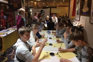 Cours de calligraphie à Beijing Wangfujing Près de la Cité interdite