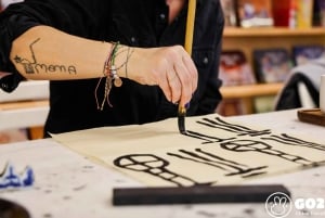 Cours de calligraphie à Beijing Wangfujing Près de la Cité interdite